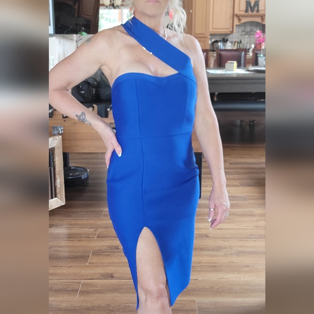 Blue Bandage dress